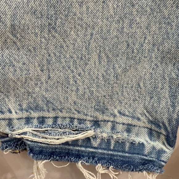 Zara Destroyed Graffitti Jeans 29 Loose Crop Unisex? Mens Womens. - Picture 11 of 11